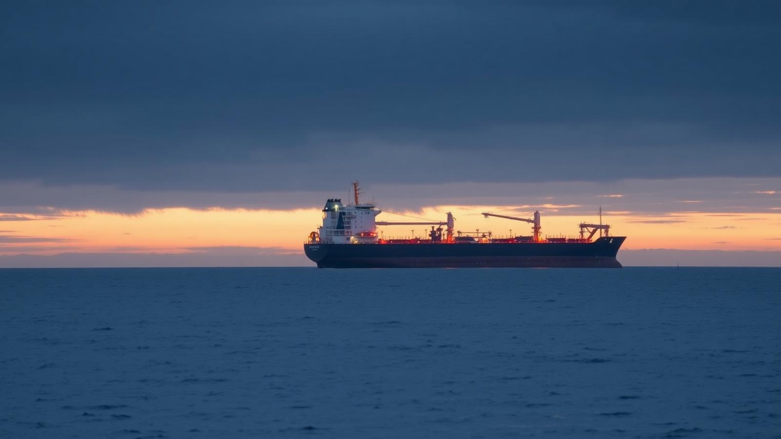 Tanker vessel at sea representing Singapore bunkering digitalisation